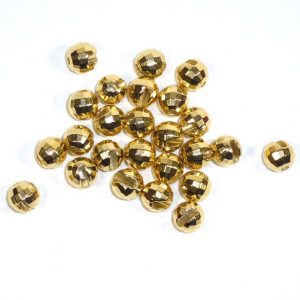 Facettierte Perlen aus Tungsten - gold