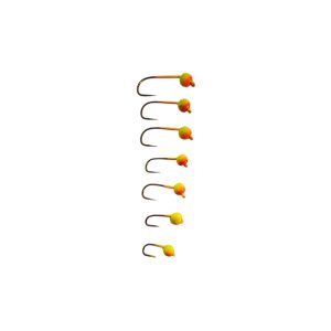 Tungsten Jig  mit Rundkopf, geklebt auf TIEMCO Haken 108 SP/BL